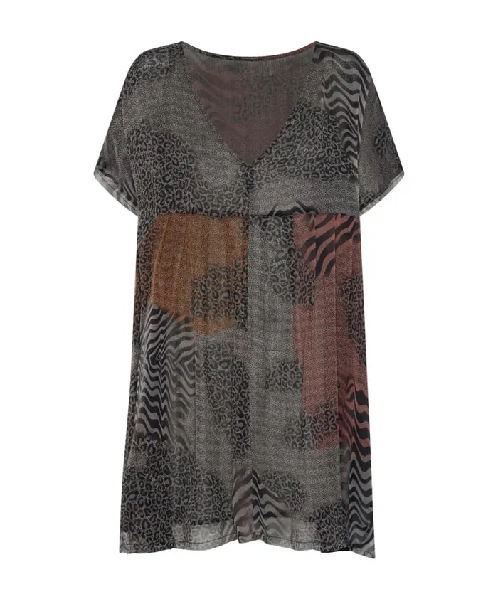 Women One Teaspoon Mini Dresses DILEMA OVERSIZED MINI DRESS Women One Teaspoon Mini Dresses DILEMA OVERSIZED MINI DRESS