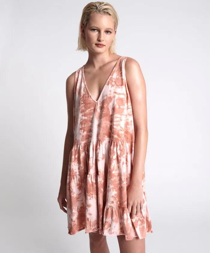 Women One Teaspoon Mini Dresses GYPSY TIE DYE SMOKE JERSEY DRESS Women One Teaspoon Mini Dresses GYPSY TIE DYE SMOKE JERSEY DRESS
