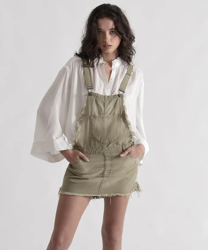 Women One Teaspoon Mini Dresses MILITAIRE UPSIZED PINI DRESS Women One Teaspoon Mini Dresses MILITAIRE UPSIZED PINI DRESS