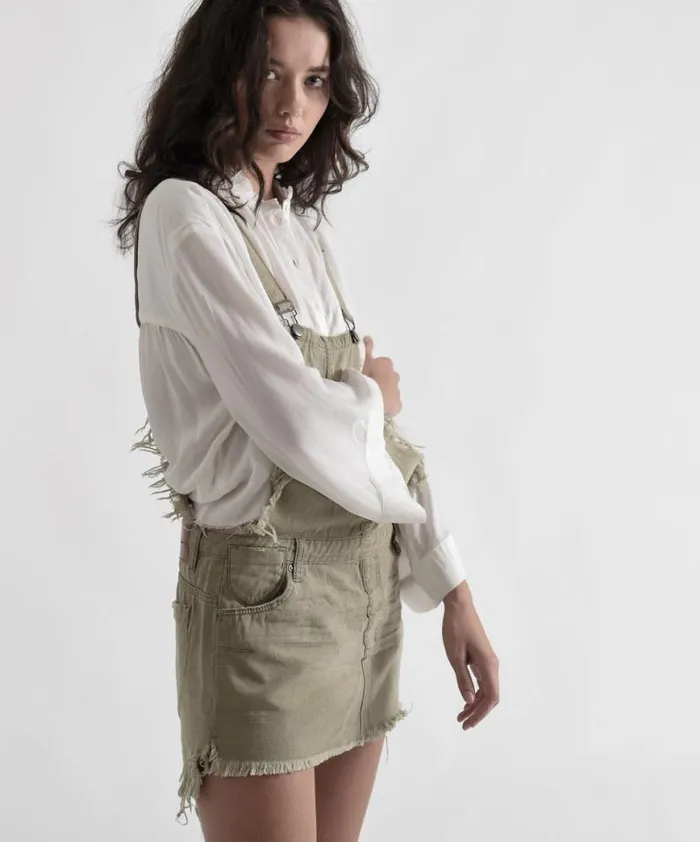 Women One Teaspoon Mini Dresses MILITAIRE UPSIZED PINI DRESS Women One Teaspoon Mini Dresses MILITAIRE UPSIZED PINI DRESS