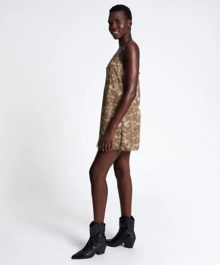 Women One Teaspoon Mini Dresses MYSTERIOUS SNAKE SLIP DRESS Women One Teaspoon Mini Dresses MYSTERIOUS SNAKE SLIP DRESS
