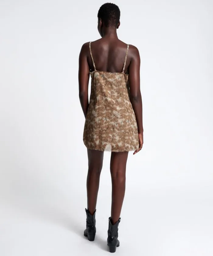 Women One Teaspoon Mini Dresses MYSTERIOUS SNAKE SLIP DRESS Women One Teaspoon Mini Dresses MYSTERIOUS SNAKE SLIP DRESS