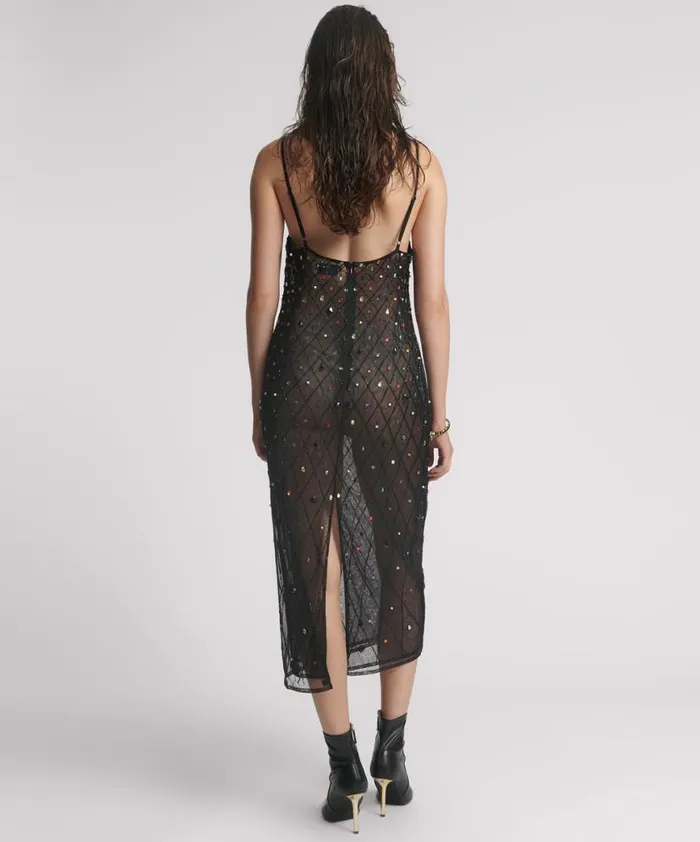 Women One Teaspoon Mini Dresses STELLAR JEWEL HAND BEADED SLIP DRESS Women One Teaspoon Mini Dresses STELLAR JEWEL HAND BEADED SLIP DRESS