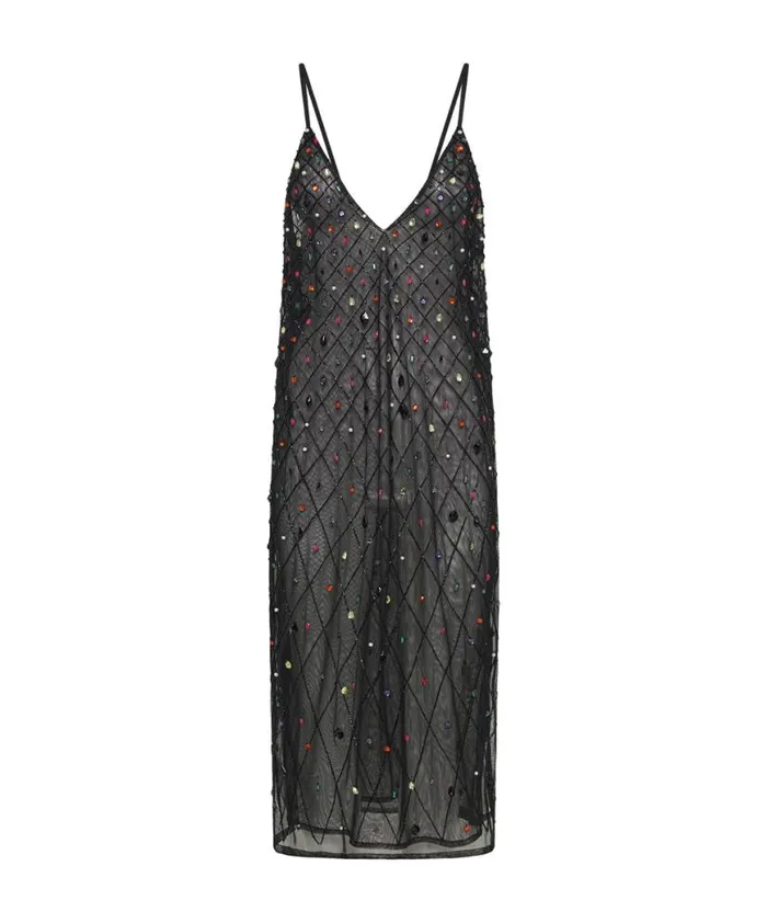Women One Teaspoon Mini Dresses STELLAR JEWEL HAND BEADED SLIP DRESS Women One Teaspoon Mini Dresses STELLAR JEWEL HAND BEADED SLIP DRESS