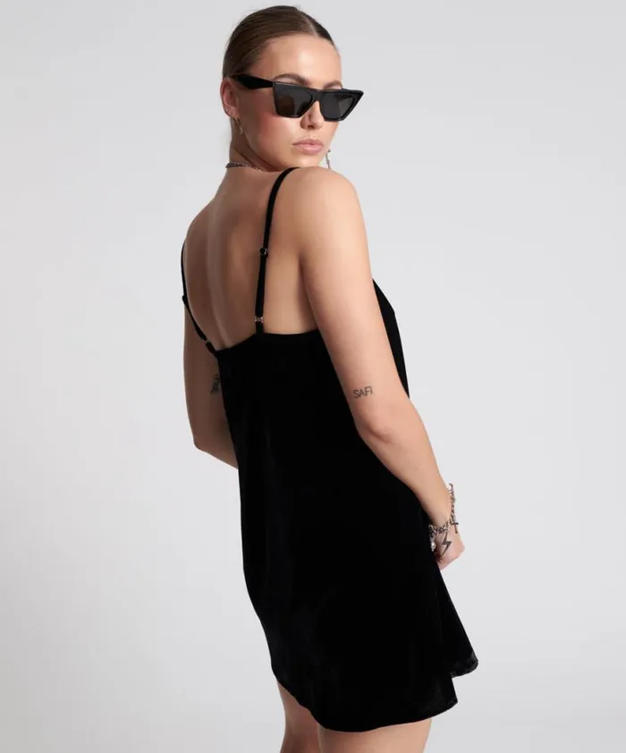 Women One Teaspoon Mini Dresses VELVET LOVER MINI SLIP DRESS Women One Teaspoon Mini Dresses VELVET LOVER MINI SLIP DRESS