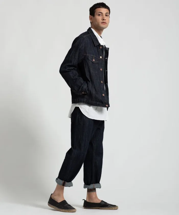 Women One Teaspoon Organic Tees ORGANIC RAW BANDIT TRUCKER JACKET BLUE Women One Teaspoon Organic Tees ORGANIC RAW BANDIT TRUCKER JACKET BLUE