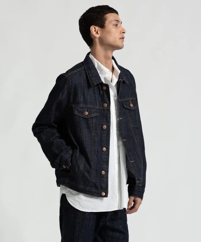 Women One Teaspoon Organic Tees ORGANIC RAW BANDIT TRUCKER JACKET BLUE Women One Teaspoon Organic Tees ORGANIC RAW BANDIT TRUCKER JACKET BLUE