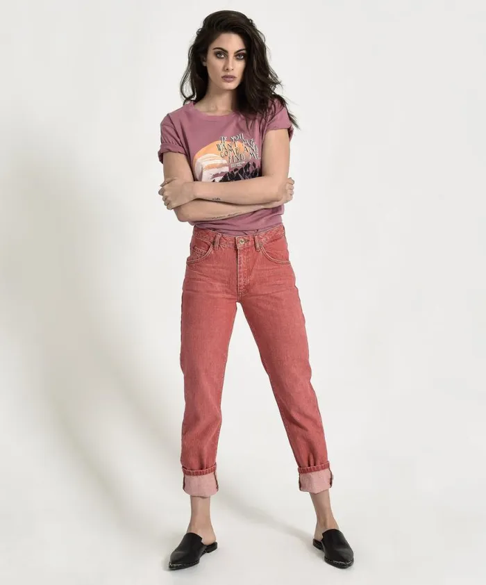 Women One Teaspoon Organic Tees ORGANIC RED AWESOME BAGGIES HIGH WAIST STRAIGHT LEG JEANS Women One Teaspoon Organic Tees ORGANIC RED AWESOME BAGGIES HIGH WAIST STRAIGHT LEG JEANS