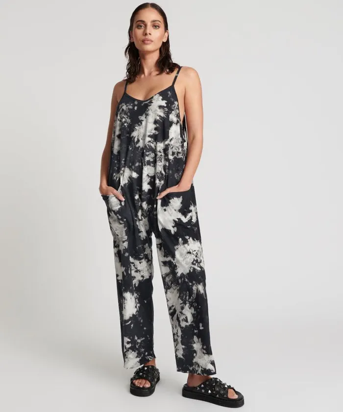 Women One Teaspoon Organic Tees TIE DYE ORGANIC SAVASNA JUMPSUIT