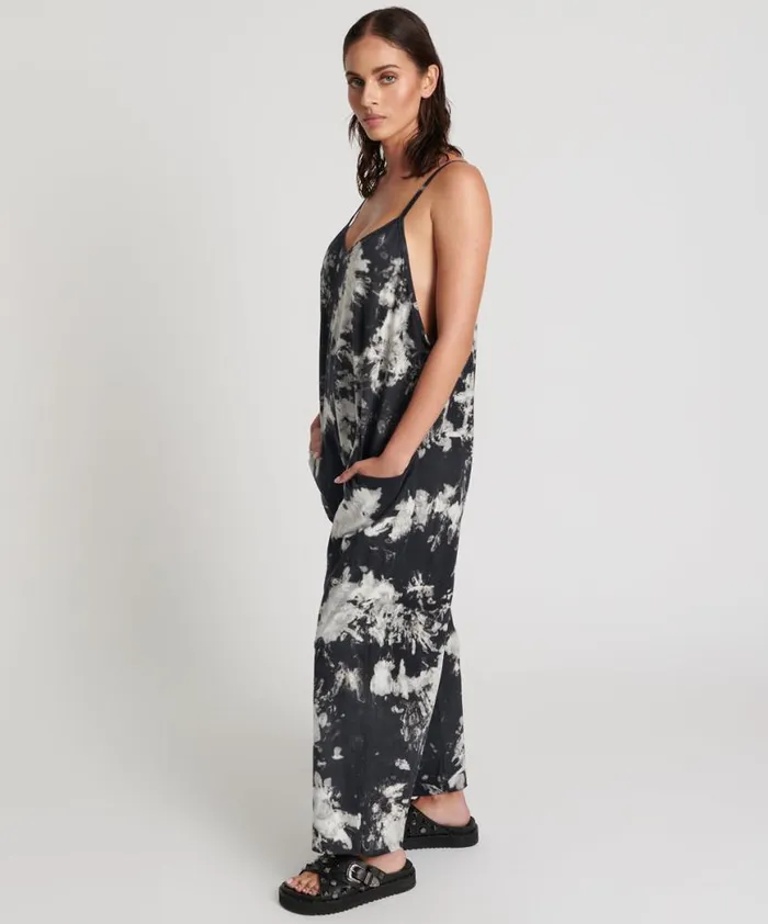 Women One Teaspoon Organic Tees TIE DYE ORGANIC SAVASNA JUMPSUIT Women One Teaspoon Organic Tees TIE DYE ORGANIC SAVASNA JUMPSUIT