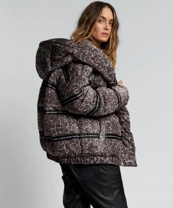 Women One Teaspoon Puffa Jackets ADDICTED ANIMAL PUFFA JACKET Women One Teaspoon Puffa Jackets ADDICTED ANIMAL PUFFA JACKET