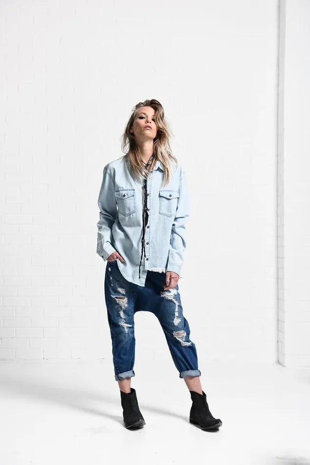 Women One Teaspoon Shirts ATLANTIC LIBERTY SHIRT