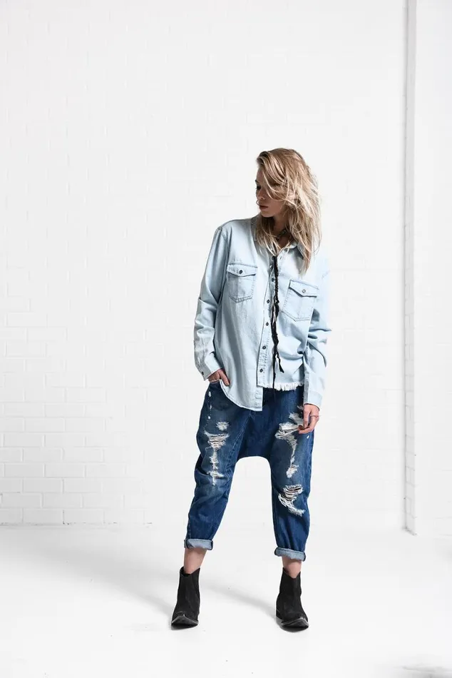 Women One Teaspoon Shirts ATLANTIC LIBERTY SHIRT Women One Teaspoon Shirts ATLANTIC LIBERTY SHIRT