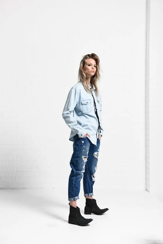 Women One Teaspoon Shirts ATLANTIC LIBERTY SHIRT Women One Teaspoon Shirts ATLANTIC LIBERTY SHIRT