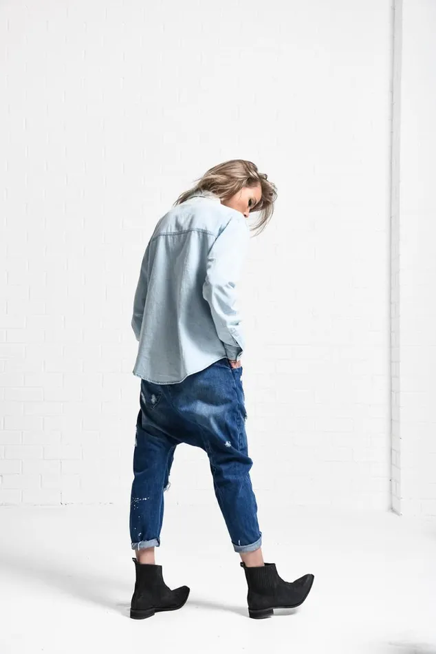 Women One Teaspoon Shirts ATLANTIC LIBERTY SHIRT Women One Teaspoon Shirts ATLANTIC LIBERTY SHIRT
