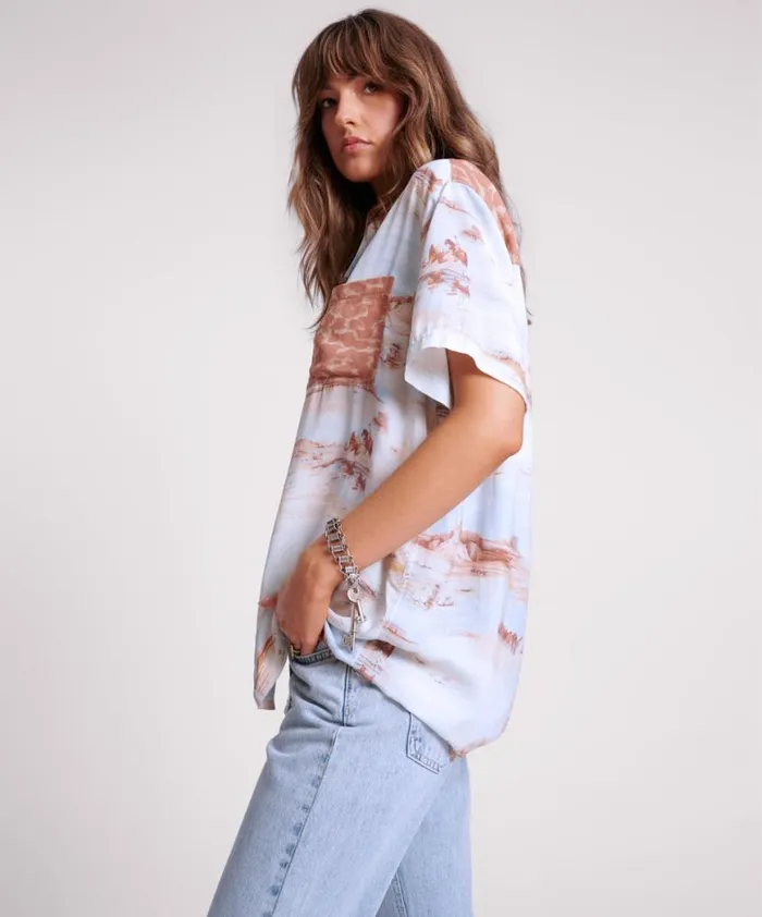 Women One Teaspoon Shirts COWBOY DESERT RANCH SHIRT Women One Teaspoon Shirts COWBOY DESERT RANCH SHIRT