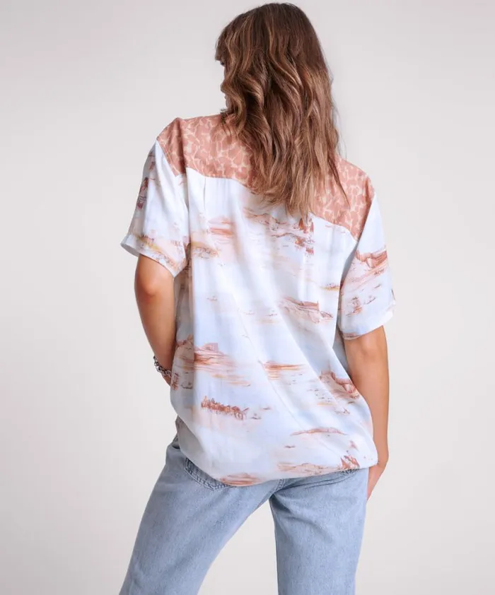 Women One Teaspoon Shirts COWBOY DESERT RANCH SHIRT Women One Teaspoon Shirts COWBOY DESERT RANCH SHIRT