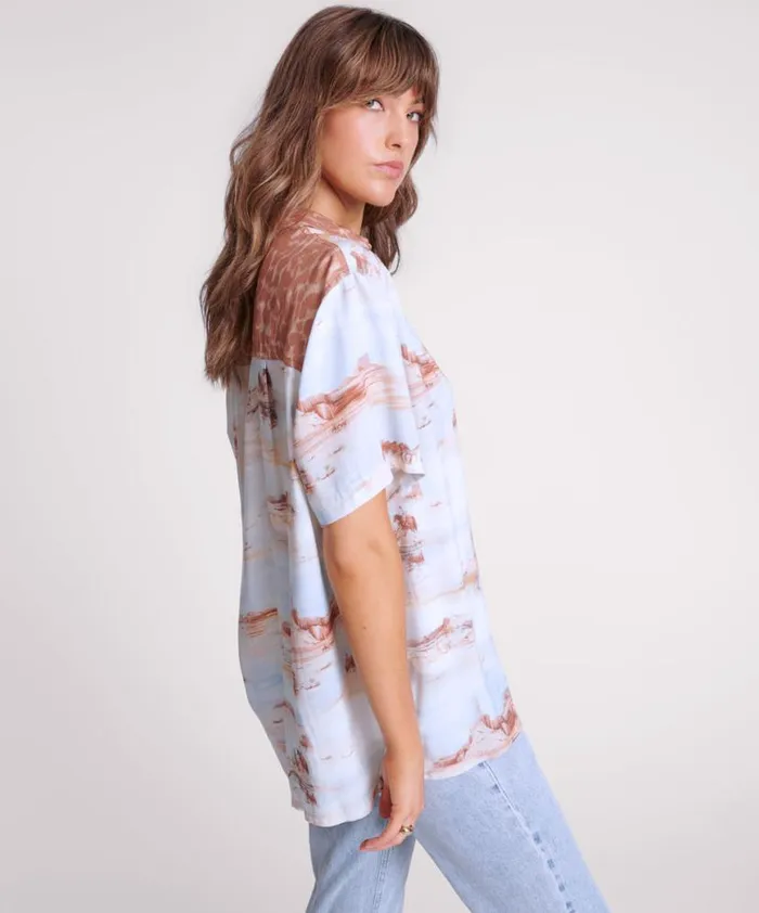 Women One Teaspoon Shirts COWBOY DESERT RANCH SHIRT Women One Teaspoon Shirts COWBOY DESERT RANCH SHIRT