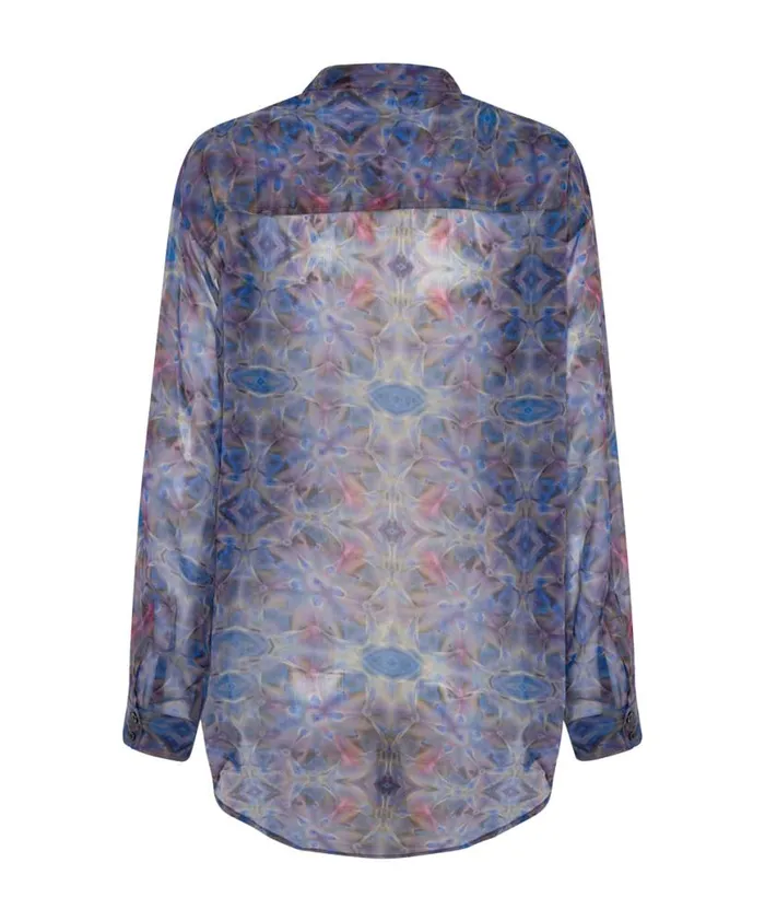 Women One Teaspoon Shirts CYMATIC REFLECTIONS UTILITY SHIRT Women One Teaspoon Shirts CYMATIC REFLECTIONS UTILITY SHIRT