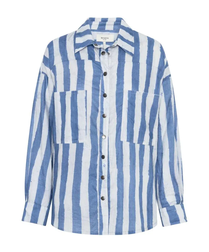 Women One Teaspoon Shirts DREAMLAND STRIPE DARIA SHIRT