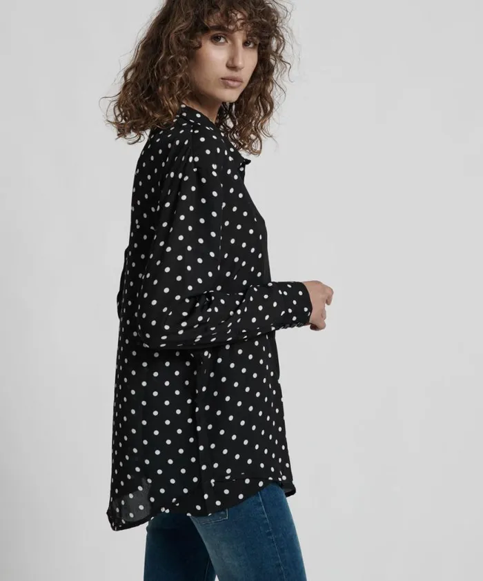 Women One Teaspoon Shirts LEXINGTON TUXEDO SHIRT Women One Teaspoon Shirts LEXINGTON TUXEDO SHIRT
