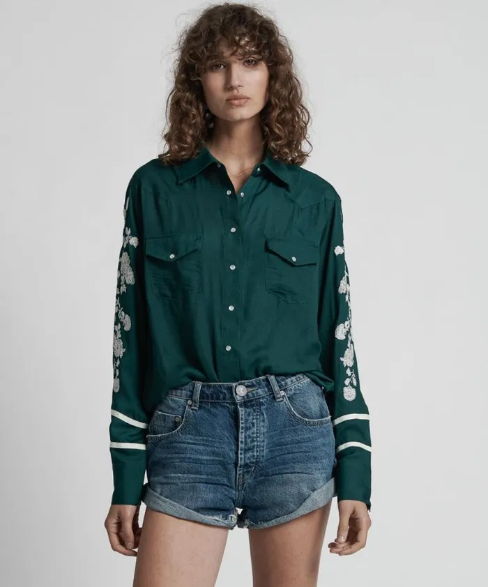 Women One Teaspoon Shirts SAN CERENA SHIRT 0