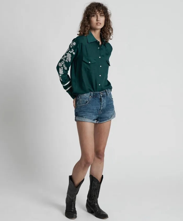 Women One Teaspoon Shirts SAN CERENA SHIRT 0 Women One Teaspoon Shirts SAN CERENA SHIRT 0