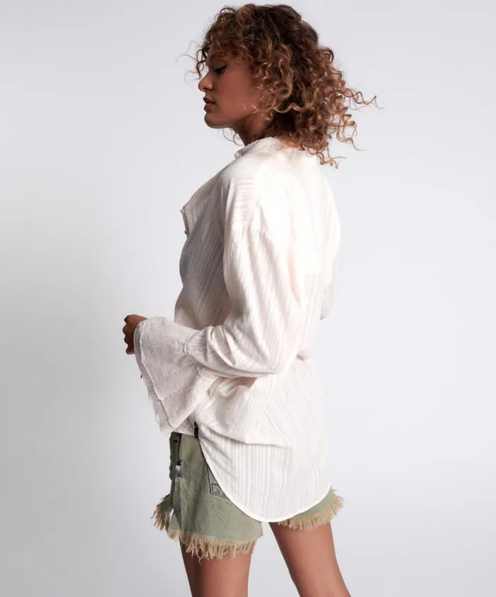 Women One Teaspoon Shirts STRIPE FANTASIE SHIRT Women One Teaspoon Shirts STRIPE FANTASIE SHIRT