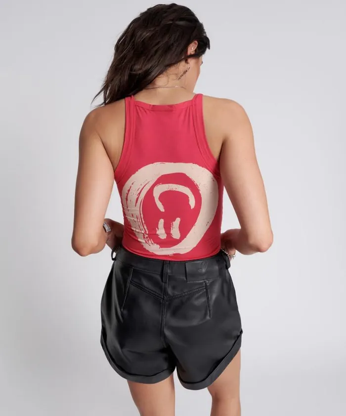 Women One Teaspoon Tees and Tanks ALL SMILES VICE TANK Women One Teaspoon Tees and Tanks ALL SMILES VICE TANK