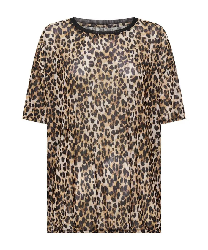 Women One Teaspoon Tees and Tanks ANIMAL MESH TEE Women One Teaspoon Tees and Tanks ANIMAL MESH TEE