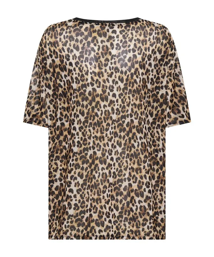 Women One Teaspoon Tees and Tanks ANIMAL MESH TEE Women One Teaspoon Tees and Tanks ANIMAL MESH TEE