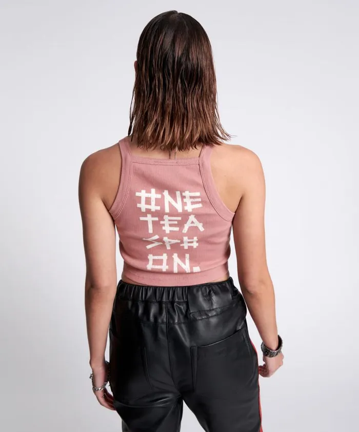 Women One Teaspoon Tees and Tanks BAMBOO LOGO RALLY TANK Women One Teaspoon Tees and Tanks BAMBOO LOGO RALLY TANK