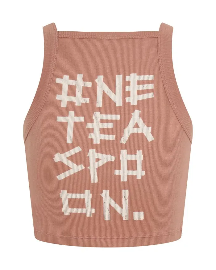 Women One Teaspoon Tees and Tanks BAMBOO LOGO RALLY TANK Women One Teaspoon Tees and Tanks BAMBOO LOGO RALLY TANK