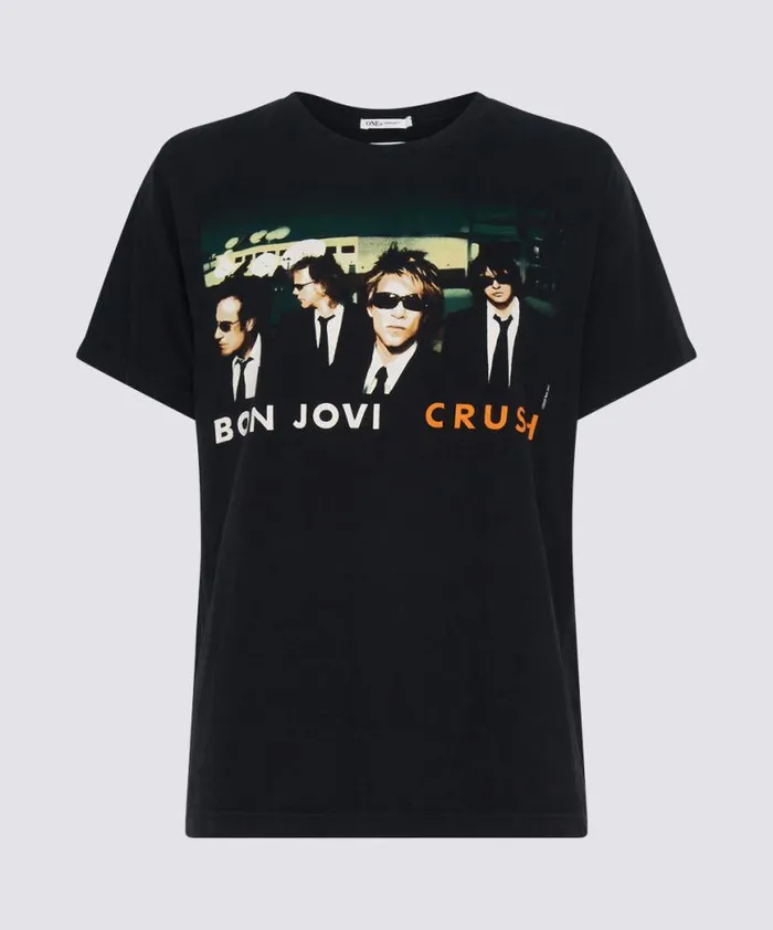 Women One Teaspoon Tees and Tanks BON JOVI CRUSH VINTAGE TEE