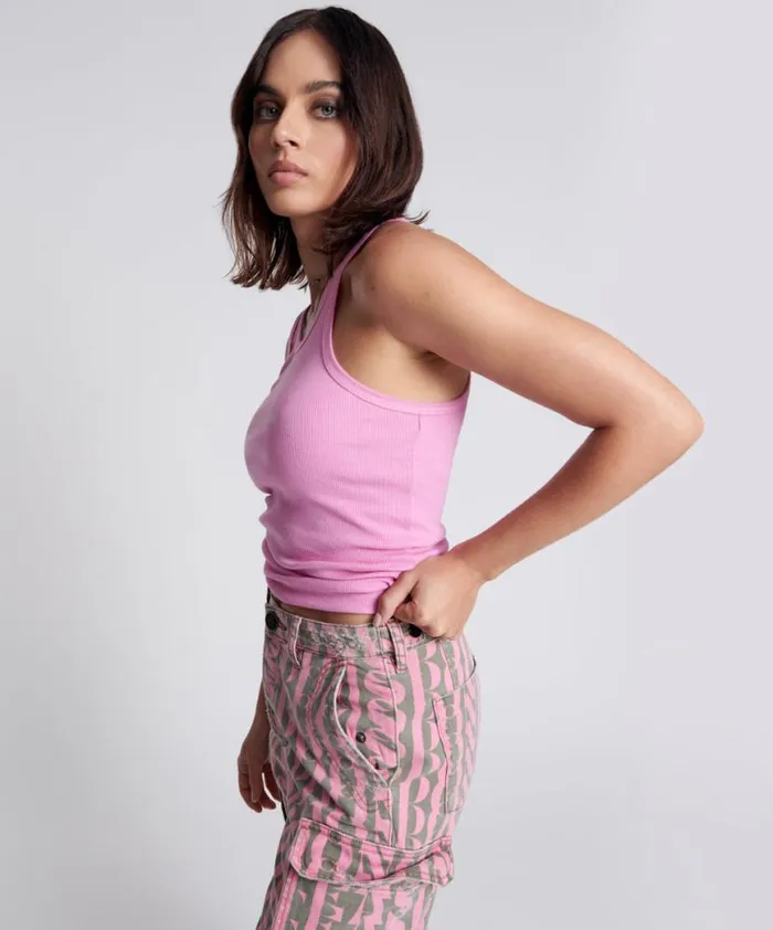 Women One Teaspoon Tees and Tanks CANDY ONE TEASPOON LOGO SINGLET Women One Teaspoon Tees and Tanks CANDY ONE TEASPOON LOGO SINGLET