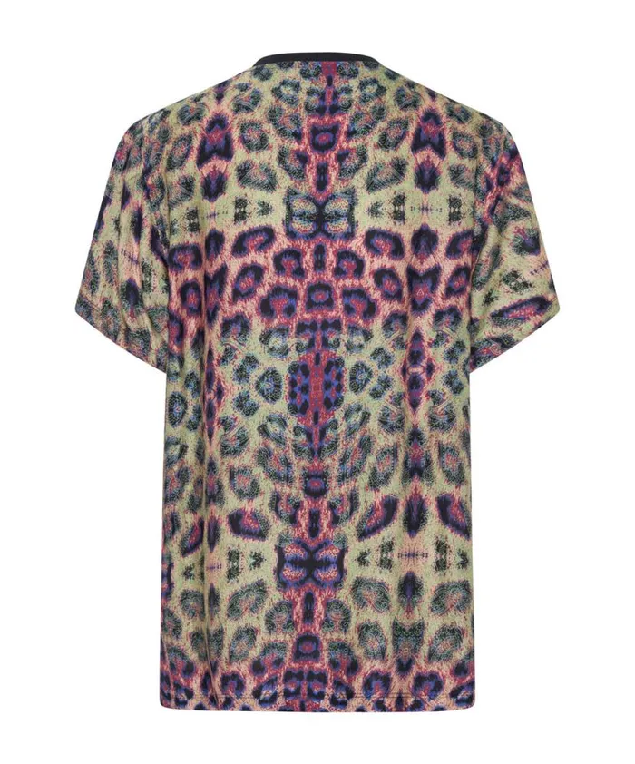 Women One Teaspoon Tees and Tanks COLLISION SATIN TEE Women One Teaspoon Tees and Tanks COLLISION SATIN TEE