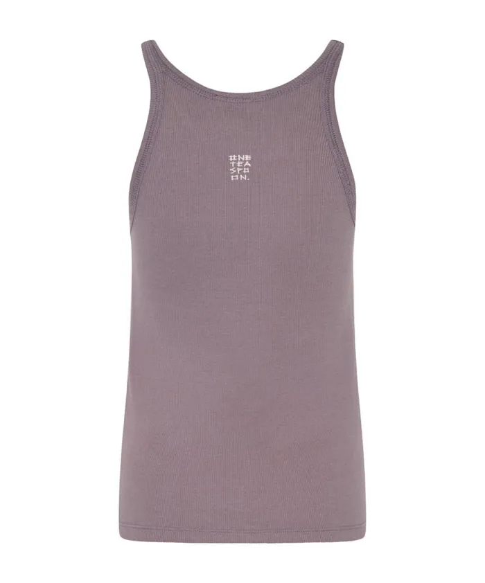 Women One Teaspoon Tees and Tanks DUSKY ONE TEASPOON LOGO SINGLET Women One Teaspoon Tees and Tanks DUSKY ONE TEASPOON LOGO SINGLET