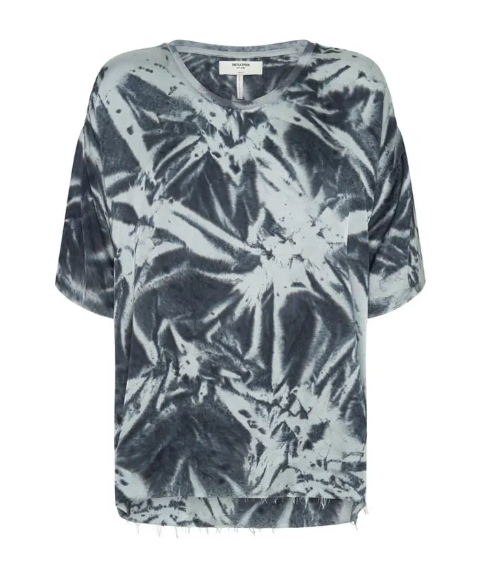 Women One Teaspoon Tees and Tanks FIRE FLIES OVERSIZED SATIN TEE Women One Teaspoon Tees and Tanks FIRE FLIES OVERSIZED SATIN TEE