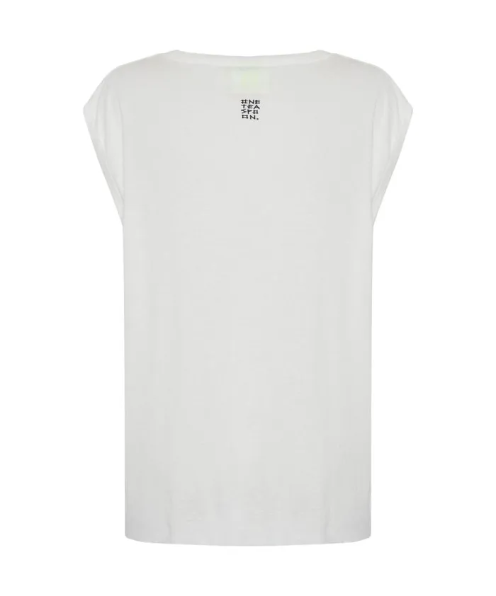 Women One Teaspoon Tees and Tanks FRESH WHITE BAMBOO LOGO UNISEX TANK Women One Teaspoon Tees and Tanks FRESH WHITE BAMBOO LOGO UNISEX TANK
