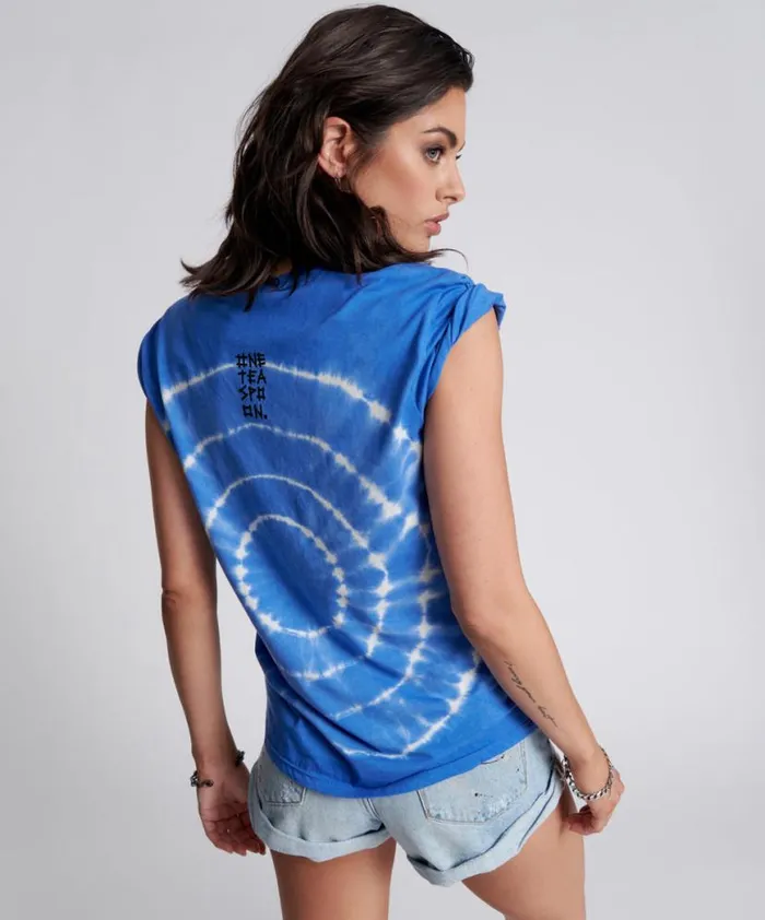 Women One Teaspoon Tees and Tanks HAND DYED LOGO ORGANIC CREW TEE Women One Teaspoon Tees and Tanks HAND DYED LOGO ORGANIC CREW TEE
