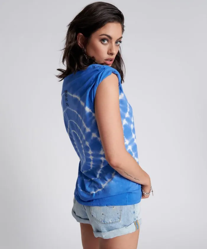 Women One Teaspoon Tees and Tanks HAND DYED LOGO ORGANIC CREW TEE Women One Teaspoon Tees and Tanks HAND DYED LOGO ORGANIC CREW TEE