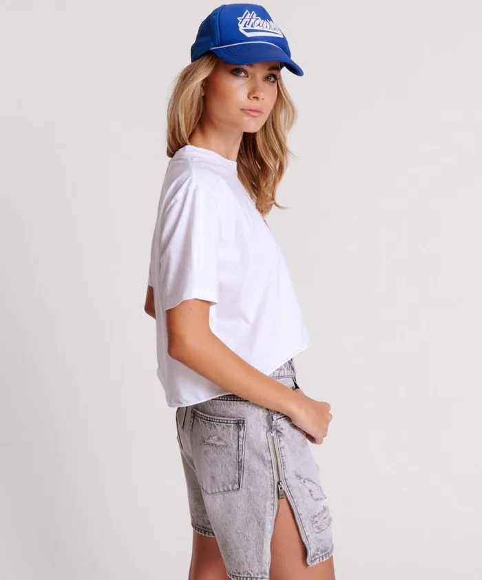 Women One Teaspoon Tees and Tanks HOWDY BOXY CROP TEE Women One Teaspoon Tees and Tanks HOWDY BOXY CROP TEE