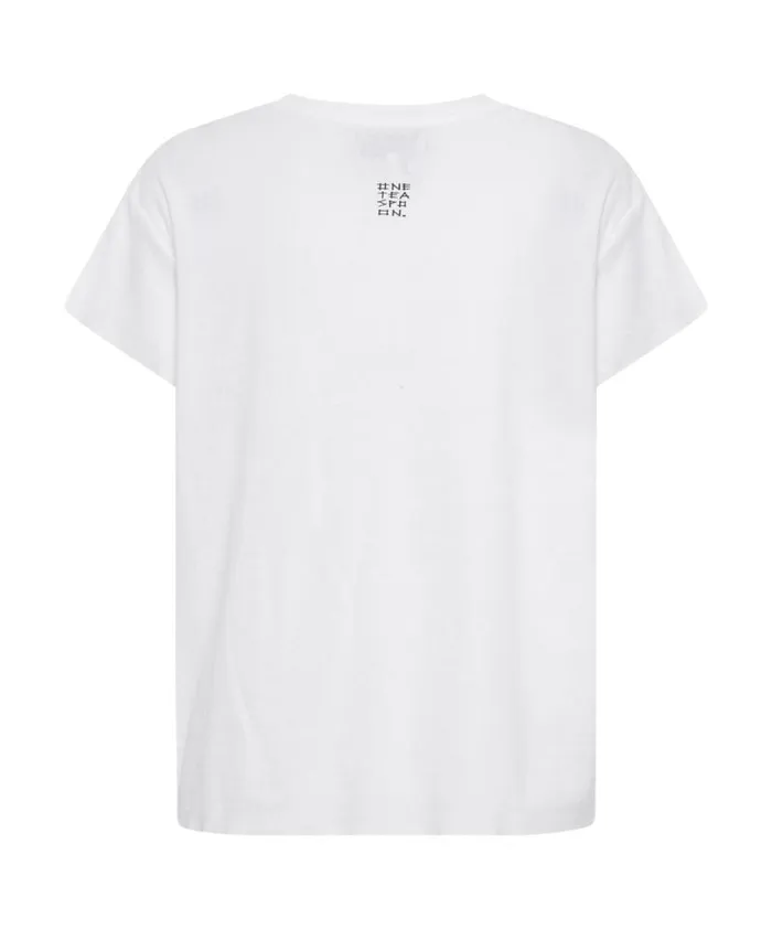 Women One Teaspoon Tees and Tanks IVORY DEEP V CUT OUT TEE Women One Teaspoon Tees and Tanks IVORY DEEP V CUT OUT TEE