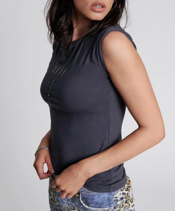 Women One Teaspoon Tees and Tanks LIGHTNING BOLT FITTED TEE Women One Teaspoon Tees and Tanks LIGHTNING BOLT FITTED TEE
