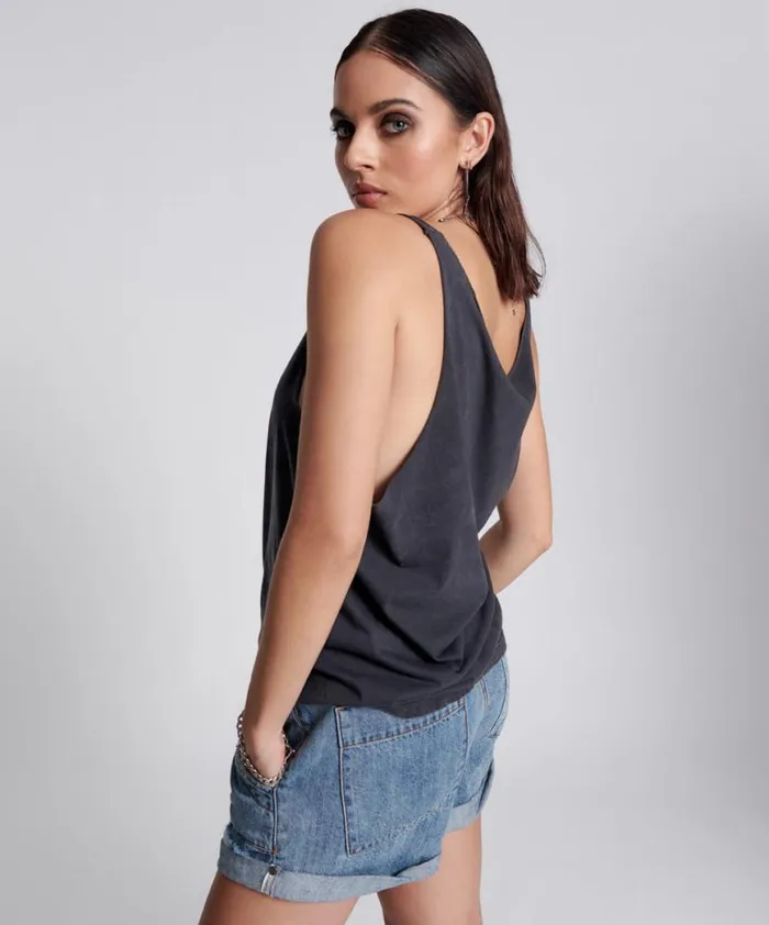 Women One Teaspoon Tees and Tanks LIGHTNING BOLT ORGANIC BARELY THERE TANK Women One Teaspoon Tees and Tanks LIGHTNING BOLT ORGANIC BARELY THERE TANK