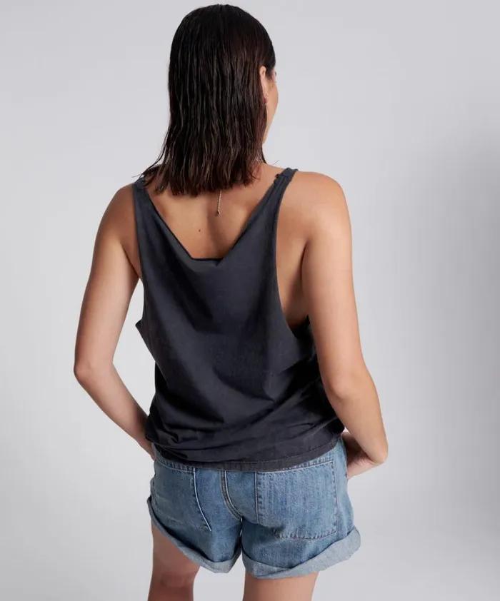 Women One Teaspoon Tees and Tanks LIGHTNING BOLT ORGANIC BARELY THERE TANK Women One Teaspoon Tees and Tanks LIGHTNING BOLT ORGANIC BARELY THERE TANK