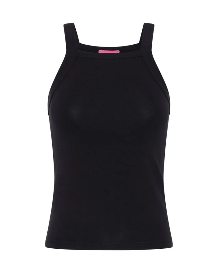 Women One Teaspoon Tees and Tanks MIAMI BAMBOO LOGO TANK BLACK Women One Teaspoon Tees and Tanks MIAMI BAMBOO LOGO TANK BLACK