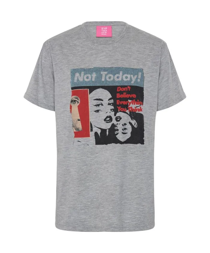 Women One Teaspoon Tees and Tanks NOT TODAY CREW TEE Women One Teaspoon Tees and Tanks NOT TODAY CREW TEE