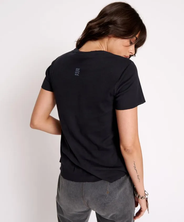 Women One Teaspoon Tees and Tanks ONE TEASPOON CLASSIC CREW NECK TEE Women One Teaspoon Tees and Tanks ONE TEASPOON CLASSIC CREW NECK TEE