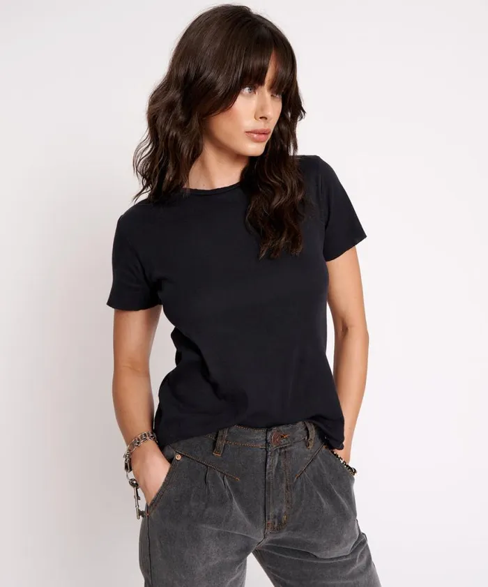 Women One Teaspoon Tees and Tanks ONE TEASPOON CLASSIC CREW NECK TEE Women One Teaspoon Tees and Tanks ONE TEASPOON CLASSIC CREW NECK TEE